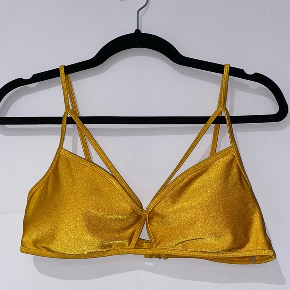 F21 Golden Yellow Bikini Top - Picture 4 of 5